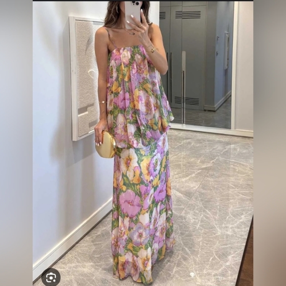 Zara ZW Collection Limited Edition Floral Print Dress - Picture 13 of 14